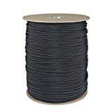 SGT KNOTS Nylon Paracord / Cord feet on Spool (Black) 550 200