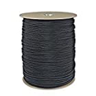 SGT KNOTS Nylon Paracord / Cord feet on Spool (Black) 550 200