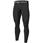 New Men Sports Winter Warm Thermal Skin Tights Compression Base Under Layer Long Pants (XL, BLACK) NP511