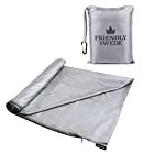 The Friendly Swede Travel and Camping Sheet Sleeping Bag Liner with Full Length Zipper