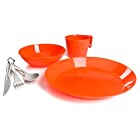 GSI Outdoors Cascadian 1-Person Table Set, Orange