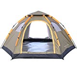 Wnnideo Automatic Instant Pop Up Tent Outdoor 4-6 Person Family Tent Waterproof for Camping Hiking Travel Beach or in Park and Backyard