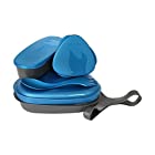 Light My Fire 6-Piece BPA-Free Lunch Kit with Plate, Bowl, Storage Boxes and Spork, Petroleum