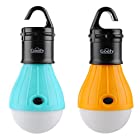 2 Pack Portable LED Lantern Tent Light Bulb for Camping Hiking Fishing Emergency Light, Battery Powered Camping Equipment Gear Gadgets Lamp for Outdoor & Indoor