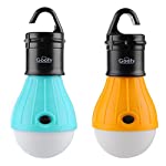 2 Pack Portable LED Lantern Tent Light Bulb for Camping Hiking Fishing Emergency Light, Battery Powered Camping Equipment Gear Gadgets Lamp for Outdoor & Indoor