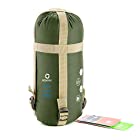 ECOOPRO Warm Weather Sleeping Bag – Outdoor Camping, Backpacking & Hiking – Fit for Kids, Teens and Adults – Spring, Summer & Fall – Lightweight, Waterproof & Compact Green