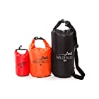 Super Value Set of 3 Waterproof Dry Bags by WildPaces 10L 5L 2L for Swimming Running Cycling Biking Camping Hiking Beach Boating Kayaking 1 Adjustable Shoulder Strap