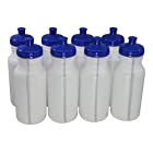 Sports Squeeze Plastic Water Bottles Push/pull Cap 20 Ounce Bpa-free Set 8