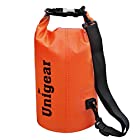 Dry Bag Sack, Waterproof Floating Dry Gear Bags for Boating, Kayaking, Fishing, Rafting, Swimming, Camping and Snowboarding (Orange, 5L)