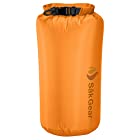 LiteSak Waterproof Lightweight Dry Bag | Keeps Gear Safe & Dry During Watersports & Outdoor Activities | Made from Ultra Strong Silicone-Coated Nylon & Weighs Less Than 2 Oz. | 10L Orange