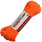 Paracord Planet Mil-Spec Commercial Grade 550lb Type III Nylon Paracord feet Orange 100