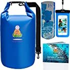 Dry Bag Waterproof Backpack Bags | Heavy Duty Outdoor Travel Dry Bags for Women & Men with Strap & Universal Phone Case for Boating, Camping, Kayaking, Rafting, Hiking & Multifunctional Bandana