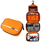 Travelling Toiletry Bag, Dopobo Portable Hanging Water-Resistant Wash Bag for Travelling, Business Trip, Camping(orange)