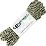 Paracord Planet 100′ Hanks Parachute Cord Type III 7 Strand Paracord Top 40 Most Popular Colors (Multi Camo) 550