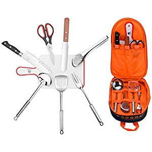 Camping Travel Cooking Utensils Set (8 Items)