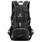 NEEKFOX Lightweight Packable Travel Hiking Backpack Daypack,35L Foldable Camping Backpack,Ultralight Outdoor Sport Backpack (Black)