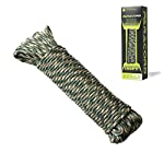 550 Paracord Lanyard Parachute Cord – Type III 7 Strand 100% Nylon Rope (Woodland Camouflage, 100ft Paracord Lanyard Parachute Cord – Type III 7 Strand 100% Nylon Rope (Woodland Camouflage, 100ft) 550