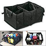 Marrywindix Multipurpose Black Oxford Fabric Foldable Car Cargo Storage Case for Travel Vacation Camping