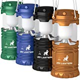 MalloMe LED Camping Lantern Flashlights Camping Gear Accessories Equipment – Great for Emergency, Tent Light, Backpacking, 4 Pack Gift Set