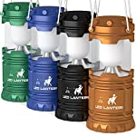 MalloMe LED Camping Lantern Flashlights Camping Gear Accessories Equipment – Great for Emergency, Tent Light, Backpacking, 4 Pack Gift Set