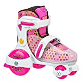 Roller Derby Girl’s Fun Roll Adjustable Roller Skate, Medium(11-2)