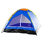 2-Person Tent, Dome Tents for Camping with Carry Bag by Wakeman Outdoors (Camping Gear for Hiking, Backpacking, and Traveling) – BLUE