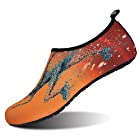 JIASUQI Comfort Water Sports Shoes For Men Beach Swim Exercise Orange US 7.5-8.5 Women, 6.5-7.5 Men