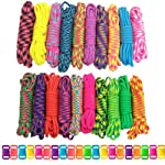 Paracord Planet lb Type III Crafting Kits with Buckles, 200′, Big Neon 550